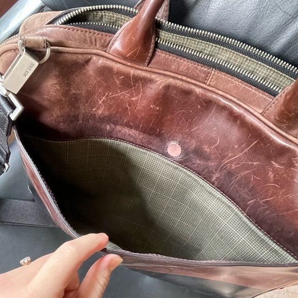 Jack Spade slim briefcase - NEEDS REPAIR - Picture 7 of 15